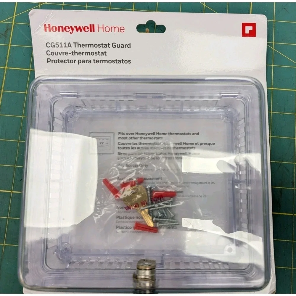 Honeywell Home CG‎ 511A Thermostat Locking Clear Cover with Keys NEW in Box